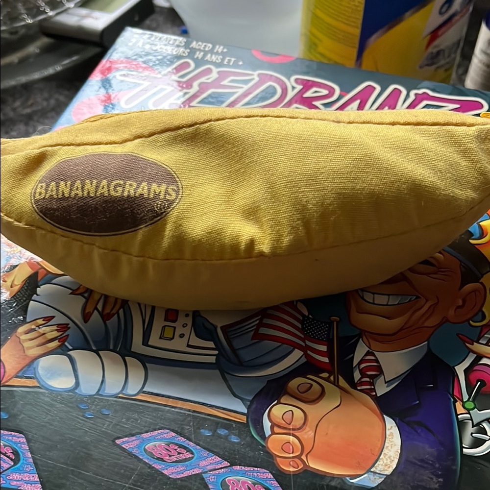 Bananagrams word game with tiles